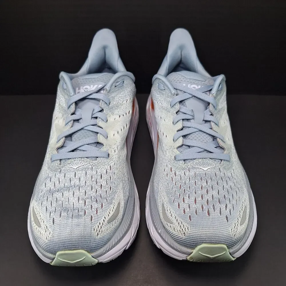 Hoka One One Clifton 8 Womens 9.5B Blue Fog 1119394 BFPA Running Shoes Sneakers